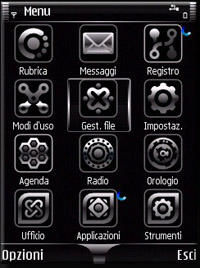 Black travis theme for Nokia cell phone