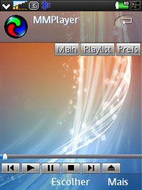 Mobile media player for cell phone