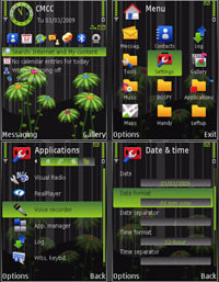spring theme for mobile phone